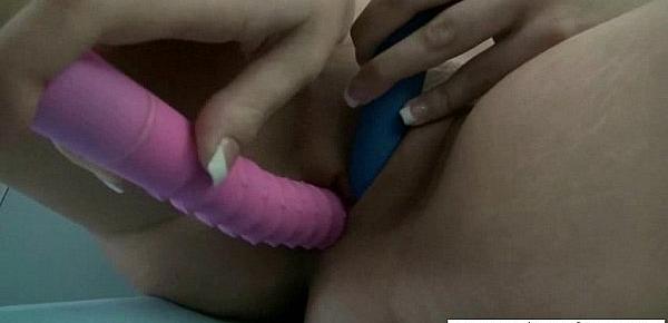  Wild Girl Play With Lots Of Sex Stuff On Camera video-19